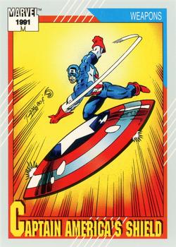 1991 Impel Marvel Universe II #127 Captain America (Captain America's Shield) Front