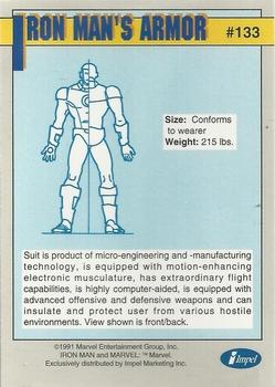 1991 Impel Marvel Universe II #133 Iron Man's Armor Back
