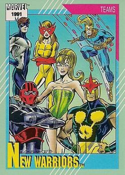 1991 Impel Marvel Universe II #156 New Warriors Front