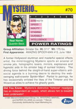 1991 Impel Marvel Universe II #70 Mysterio Back