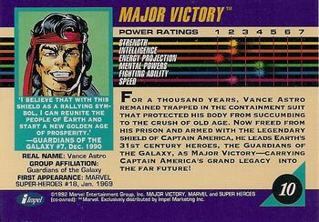1992 Impel Marvel Universe #10 Major Victory Back