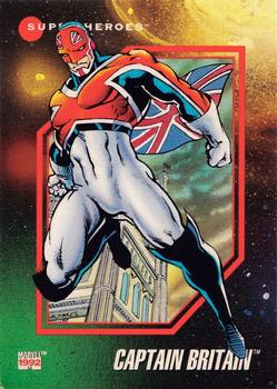 1992 Impel Marvel Universe #17 Captain Britain Front