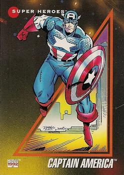 1992 Impel Marvel Universe #37 Captain America Front