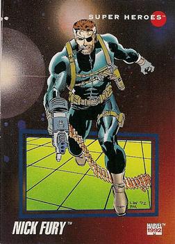 1992 Impel Marvel Universe #40 Nick Fury Front