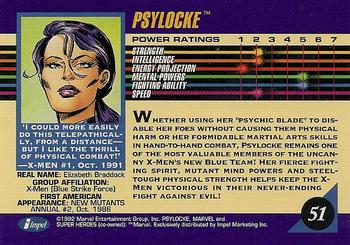 1992 Impel X-Men # 12 Psylocke 