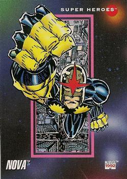 1992 Impel Marvel Universe #61 Nova Front