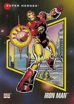 1992 Impel Marvel Universe #62 Iron Man Front