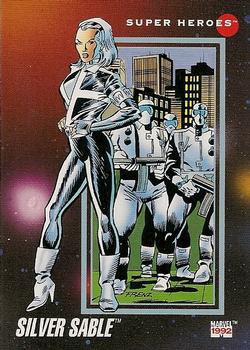 1992 Impel Marvel Universe #65 Silver Sable Front