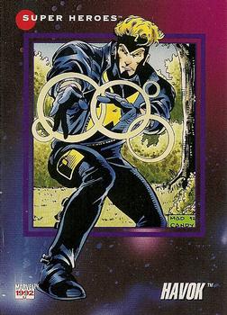 1992 Impel Marvel Universe #70 Havok Front
