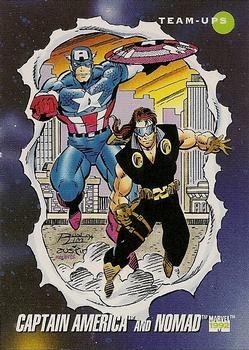 1992 Impel Marvel Universe #80 Captain America and Nomad Front