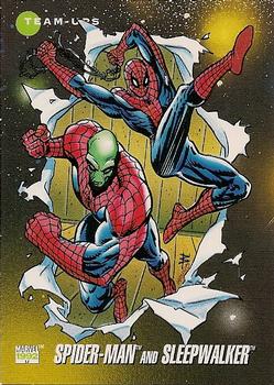 1992 Impel Marvel Universe #95 Spider-Man and Sleepwalker Front