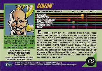 1992 Impel Marvel Universe #122 Gideon Back