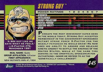 1992 Impel Marvel Universe #145 Strong Guy Back