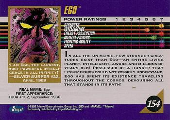 1992 Impel Marvel Universe #154 Ego Back
