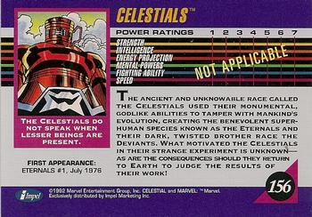 1992 Impel Marvel Universe #156 Celestials Back