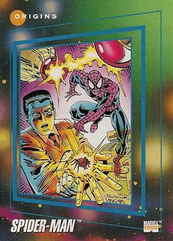 1992 Impel Marvel Universe #162 Spider-Man Front