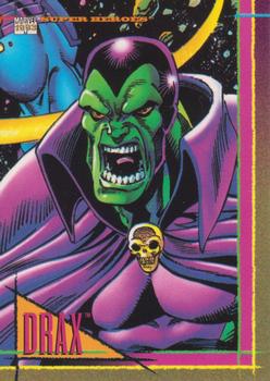 1993 SkyBox Marvel Universe #18 Drax Front