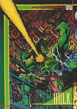 1993 SkyBox Marvel Universe #1 Hulk Front