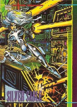 1993 SkyBox Marvel Universe #6 Silver Sable Front