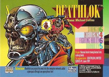 1993 SkyBox Marvel Universe #8 Deathlok Back