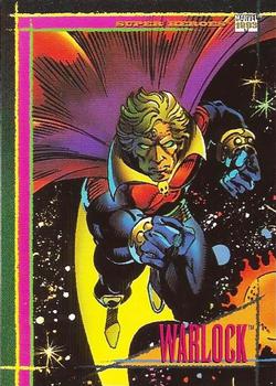 1993 SkyBox Marvel Universe #10 Warlock Front
