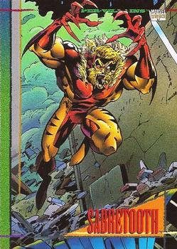1993 SkyBox Marvel Universe #31 Sabretooth Front