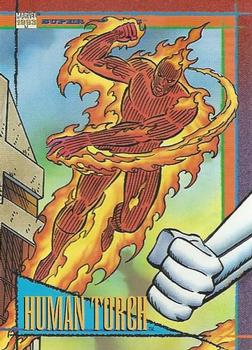 1993 SkyBox Marvel Universe #75 Human Torch Front