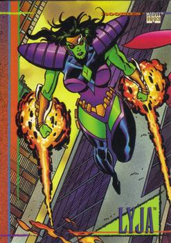 1993 SkyBox Marvel Universe #76 Lyja Front
