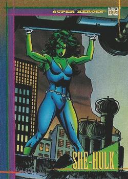 1993 SkyBox Marvel Universe #82 She-Hulk Front