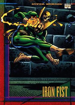1993 SkyBox Marvel Universe #88 Iron Fist Front