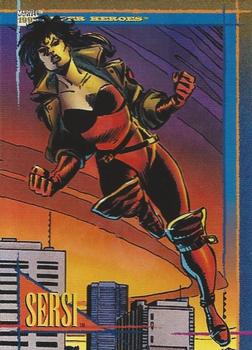 1993 SkyBox Marvel Universe #93 Sersi Front