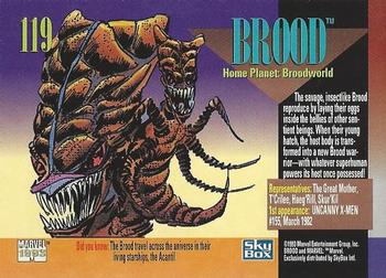 1993 SkyBox Marvel Universe #119 Brood Back