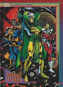 1993 SkyBox Marvel Universe #120 Titans Front