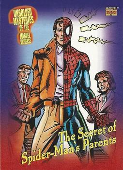 1993 SkyBox Marvel Universe #143 The Secret of Spider-Man's Parents Front