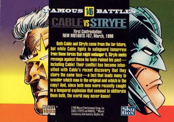 1993 SkyBox Marvel Universe #146 Cable / Stryfe Back