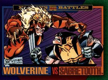 1993 SkyBox Marvel Universe #149 Wolverine / Sabretooth Front