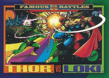 1993 SkyBox Marvel Universe #150 Thor / Loki Front