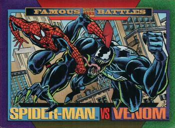 1993 SkyBox Marvel Universe #152 Spider-Man / Venom Front