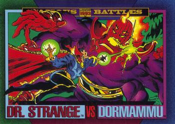 1993 SkyBox Marvel Universe #160 Dr. Strange vs Dormammu Front