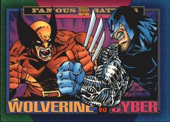 1993 SkyBox Marvel Universe #161 Wolverine / Cyber Front