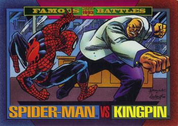 1993 SkyBox Marvel Universe #169 Spider-Man / Kingpin Front
