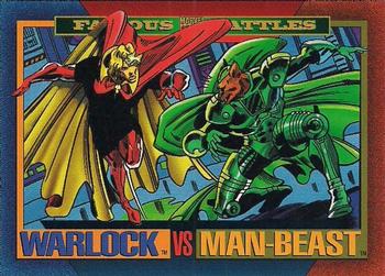 1993 SkyBox Marvel Universe #171 Warlock / Man-Beast Front