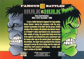 1993 SkyBox Marvel Universe #173 Hulk vs Hulk Back