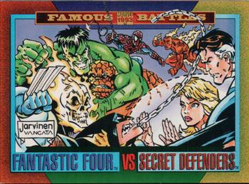 1993 SkyBox Marvel Universe #174 Fantastic Four / Secret Defenders Front