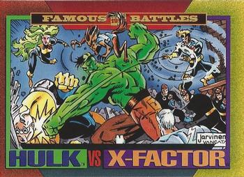 1993 SkyBox Marvel Universe #179 Hulk vs X-Factor Front