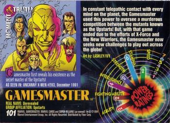 1994 Fleer Marvel Universe #101 Gamesmaster Back