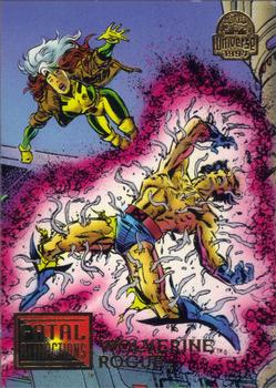 1994 Fleer Marvel Universe #12 Wolverine & Rogue FA Front