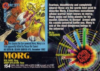 1994 Fleer Marvel Universe #154 Morg Back