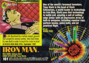1994 Fleer Marvel Universe #161 Iron Man Back