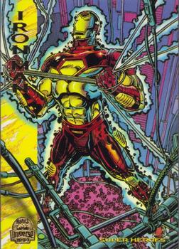 1994 Fleer Marvel Universe #161 Iron Man Front